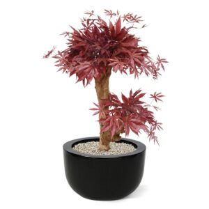 Umělá bonsai Javor (60cm) – burgundy