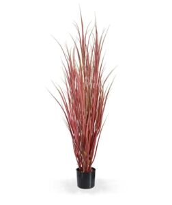 Umělá rostlina Schilfgras DLX (130cm) – burgundy