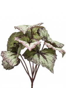 Umělá rostlina Begonie (25cm) – šedofialová