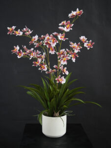 Umělá rostlina Orchidej „Dancing“ (70cm) – růžová