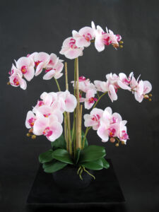 Umělá rostlina Orchidej Phalaenopsis (70cm) – růžová