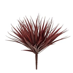 Umělá rostlina Bamboo bush UV (25cm) – burgundy