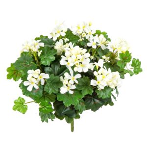 Umělá rostlina Pelargonie „kaskáda“ (35cm) – bílá