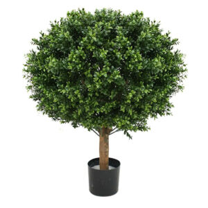 Umělý strom Buxus koule na kmeni – UV  (70/85cm)