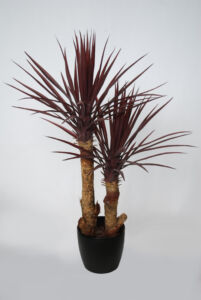 Umělý strom Yucca Linearis Set x2 (100cm) burgundy