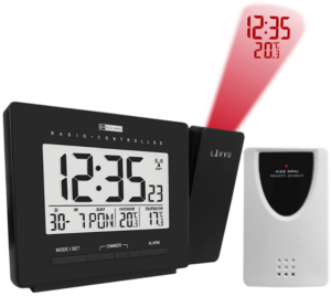 LAVVU Digitální projekční budík řízený rádiovým signálem PROJECTION s češtinou