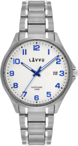 LAVVU Titanové hodinky se safírovým sklem TITANIUM LILLEHAMMER White