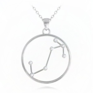 MINET Stříbrný náhrdelník Stars znamení ŠTÍR Czech Crystal