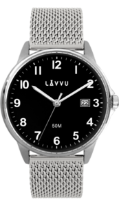 LAVVU Stříbrné hodinky GÖTEBORG MESH