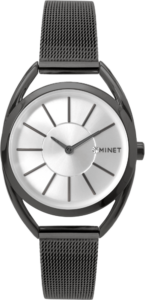 MINET Černé dámské hodinky ICON GREY