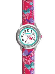 CLOCKODILE Růžové dívčí dětské hodinky MOTÝL