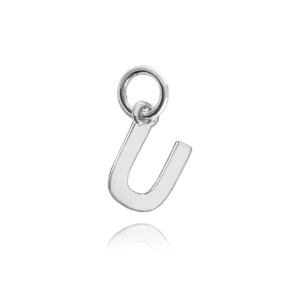 MINET Stříbrný přívěs drobné písmeno „U“