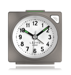LAVVU Budík SWEEP s plynulým chodem v mosazné barvě – 3 ROKY ZÁRUKA!