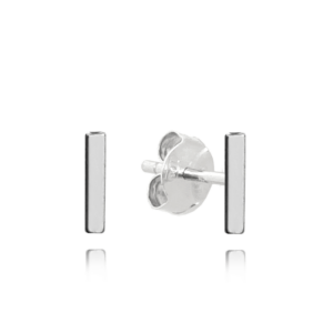 MINET Stříbrné náušnice písmeno „I“