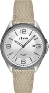 LAVVU Pánské hodinky se safírovým sklem HERNING Grey