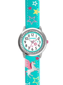 CLOCKODILE Tyrkysové dívčí dětské hodinky JEDNOROŽEC