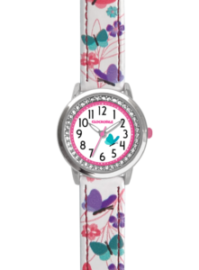 CLOCKODILE Bílé dívčí dětské hodinky MOTÝL