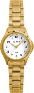 LAVVU Dámské hodinky ARENDAL Original Gold s vodotěsností 100M