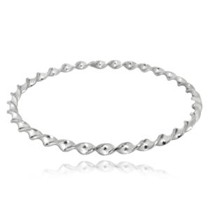 MINET Pevný stříbrný náramek