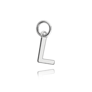 MINET Stříbrný přívěs drobné písmeno „L“