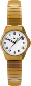 LAVVU Dámské pružné hodinky STOCKHOLM Small Gold