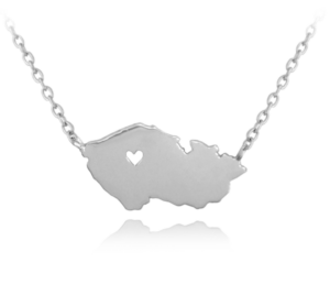 MINET Stříbrný náhrdelník ČESKÁ REPUBLIKA