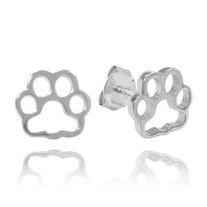 MINET Stříbrné náušnice TLAPKY