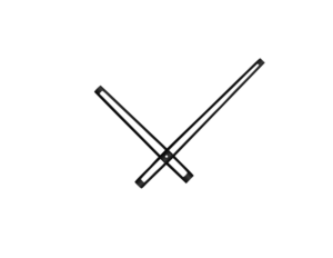 Černé vyseknuté hliníkové ručičky na hodiny 168 mm | 118 mm