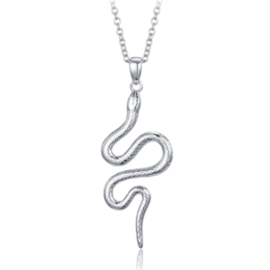 MINET Stříbrný náhrdelník had