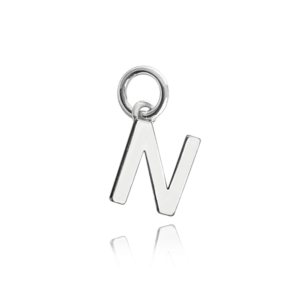 MINET Stříbrný přívěs drobné písmeno „N“