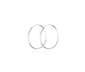 MINET Stříbrné náušnice KRUHY 2 cm