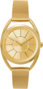 MINET Zlaté dámské hodinky ICON ALL GOLD MESH