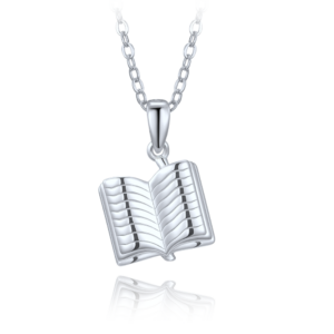 MINET Stříbrný náhrdelník kniha