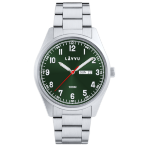 LAVVU Ocelové pánské hodinky FOSEN Green
