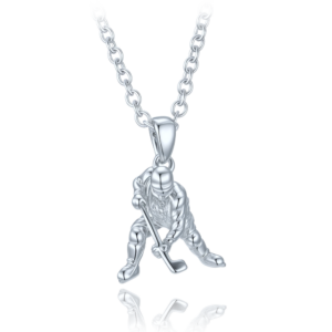 MINET Stříbrný náhrdelník hokejista