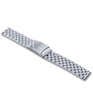 LAVVU Masivní stříbrný ocelový řemínek – 20