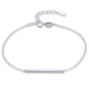 MINET Elegantní stříbrný náramek tyčka