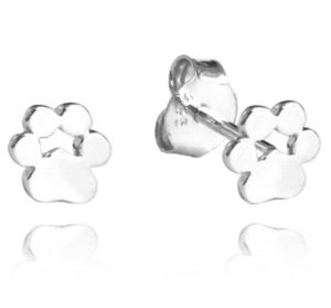 MINET Stříbrné náušnice TLAPKY