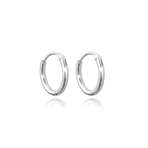 MINET Stříbrné náušnice KRUHY 1 cm