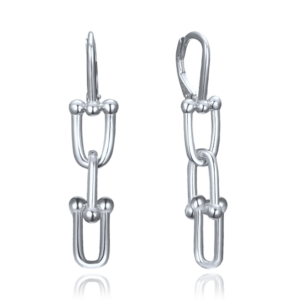 MINET Moderní stříbrné náušnice