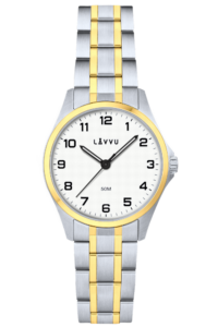 LAVVU Ocelové dámské hodinky GLIMT Silver-gold
