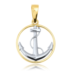 MINET Zlatý přívěsek kotva Au 585/1000 0,95g