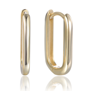 MINET Pozlacené stříbrné náušnice v italském stylu