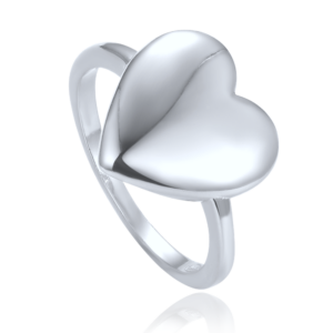 MINET Elegantní stříbrný prsten se srdcem vel. 57