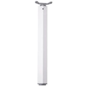 Stolová noha výška 710 mm 80 x 80 mm bílá lesk