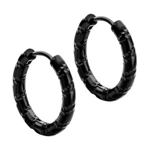 Náušnice KROUŽKY BLACK 1,5 cm