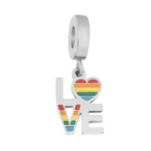 Visací přívěsek na náramek LOVE BAREVNÝ