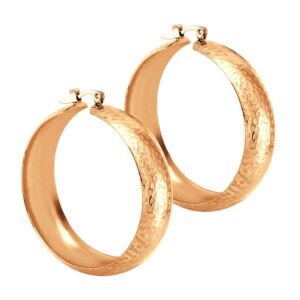 Náušnice vzorované kruhy ROSE GOLD