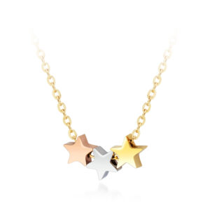 Náhrdelník HVĚZDY GOLD, ROSE GOLD