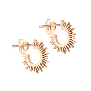 Náušnice PAPRSKY ROSE GOLD